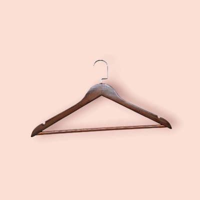 Picture of 1 Pcs Wooden Coat, Suit Hangers ,Natural Finish Clothes Hangers-Light Wood - Hanger