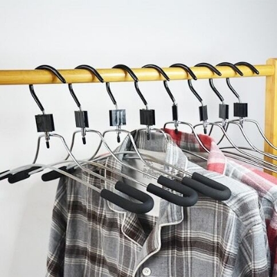 Picture of 360° Rotating Stylish Black Stainless Steel Hanger 1 Pcs - Black