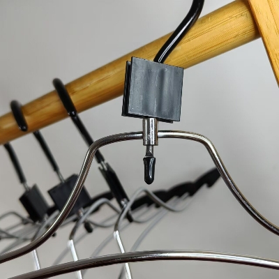 Picture of 360° Rotating Stylish Black Stainless Steel Hanger 1 Pcs - Black