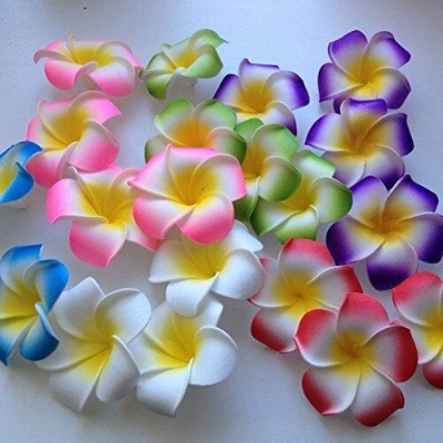 Picture of 10 Pcs Artificial Kathgolap Flower For Jewellery Making Decoration/DIY Crafts - 10pc (5cm Size) - Multicolor
