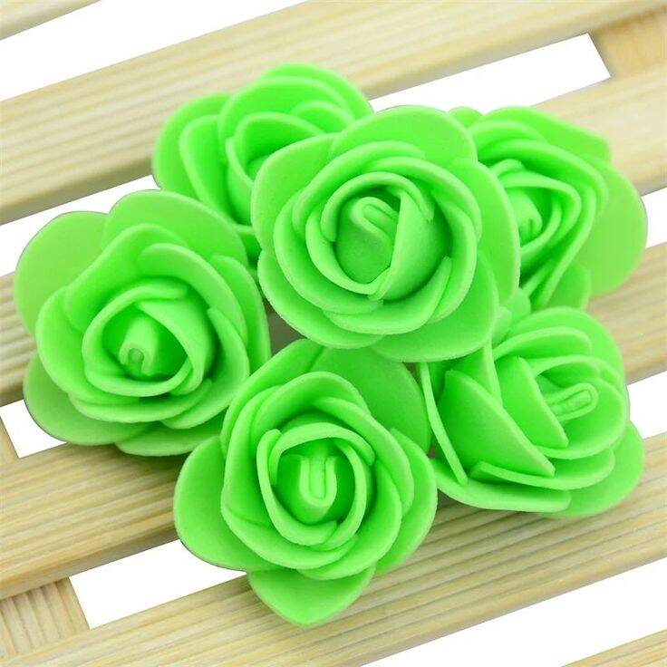 Picture of 50 pcs 3CM Artificial Foam Rose Flowers, MultiColour Water Floating Flowers, Festival and Events, Home, Table, Room Decoration Items and DIY Craft