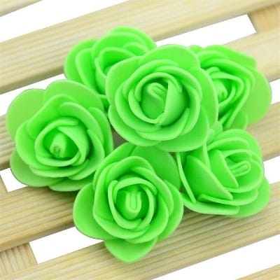 Picture of 50 pcs 3CM Artificial Foam Rose Flowers, MultiColour Water Floating Flowers, Festival and Events, Home, Table, Room Decoration Items and DIY Craft