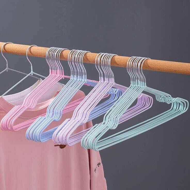 Picture of 5 Pcs Non-Slip Metal Hook Hangers - Multicolor - Cloth Hanger