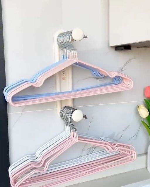 Picture of 5 Pcs Non-Slip Metal Hook Hangers - Multicolor - Cloth Hanger
