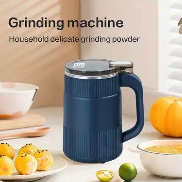 Picture of Household Small Powder Grinding Machine, Electric Mini Spice Grinder Add 5 Blades, Stainless Steel