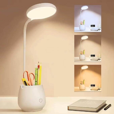 Picture of YAGE T109 Rechargeable USB Touch Table Lamp with Pen Holder - Multicolor