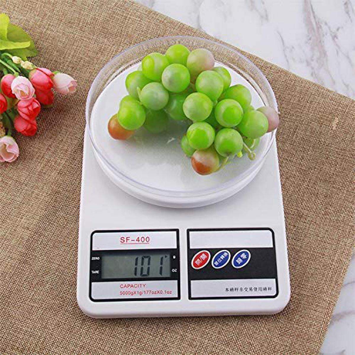 Picture of Kitchen Weight Scale Machine Digital Kitchen Weight Machine Model SF400 Weight Machine Mini Weight Measuring Scale With Digital Display