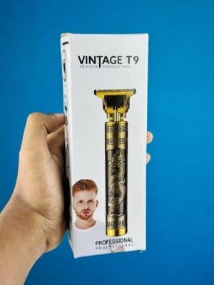 Picture of Vintage T9 Rechargeable Hair Clipper and Beard Trimmer for Men with USB