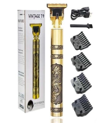 Picture of Vintage T9 Rechargeable Hair Clipper and Beard Trimmer for Men with USB