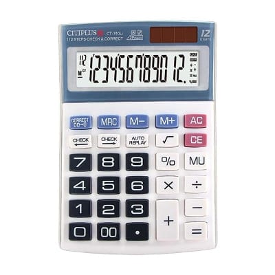 Picture of Citiplus 12-Digits CT 740Li  Medium Size Calculator