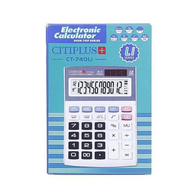 Picture of Citiplus 12-Digits CT 740Li  Medium Size Calculator