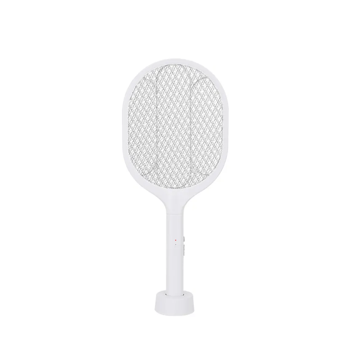Picture of WEIDASI WD-979 Electric Mosquito Killer Bat - 3-in-1 Rechargeable Insect Swatter with Mosquito Killer Lamp - White