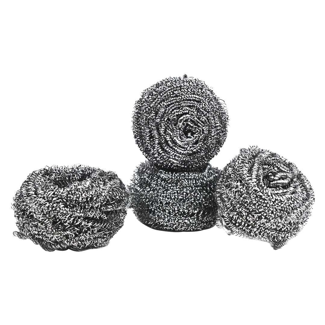 Picture of Proclean Stainless Steel Scourer (Set of 8) – Strong & Rust-Resistant - Silver