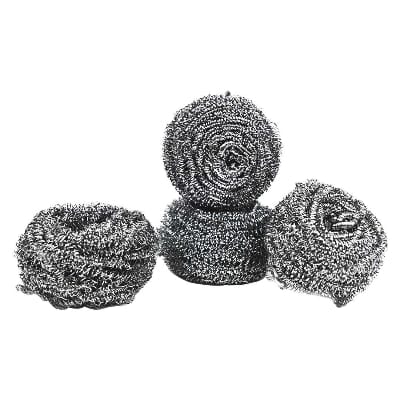 Picture of Proclean Stainless Steel Scourer (Set of 8) – Strong & Rust-Resistant - Silver