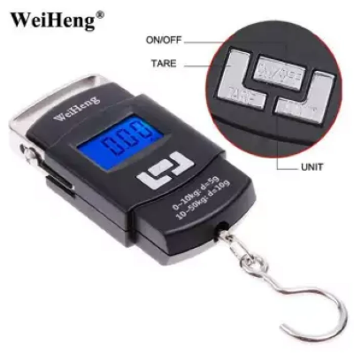 Picture of Multipurpose Digital Hanging Scale – 50kg Electric Weight Machine – For Luggage, Meat, Fish – Accurate & Durable - Digital Palla - Mutton Weight  - Multicolor