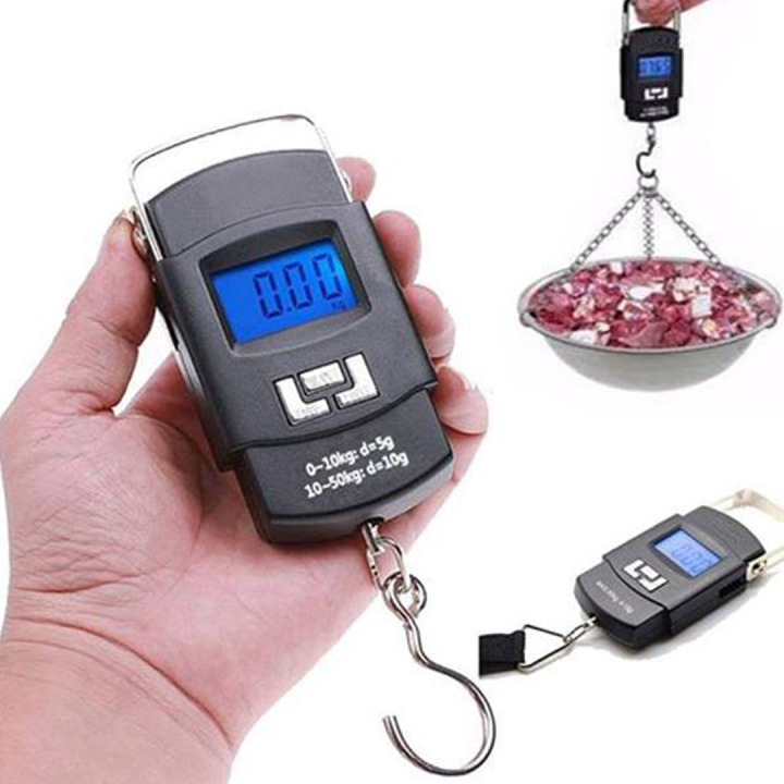 Picture of Multipurpose Digital Hanging Scale – 50kg Electric Weight Machine – For Luggage, Meat, Fish – Accurate & Durable - Digital Palla - Mutton Weight  - Multicolor