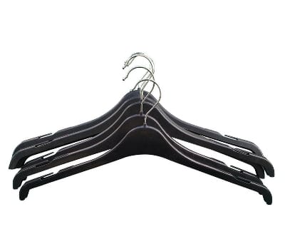 Picture of Black Color Plastic Hanger - 10 Pieces