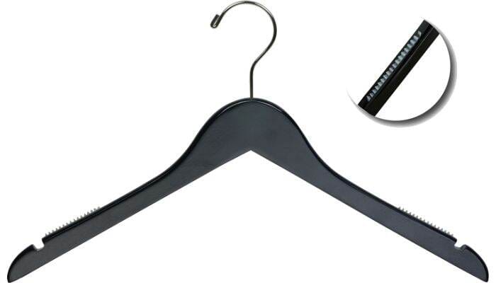 Picture of Black Color Plastic Hanger - 10 Pieces