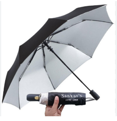 Picture of Sankars World Class Auto Open Umbrella (8 Sik) Black  - Multicolor