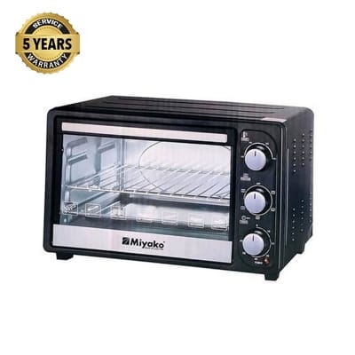 Picture of Miyako Electric Oven - 22 Liter | Model : MT-22RC | Miyako Electric Toaster Oven | Black & Silver Colour