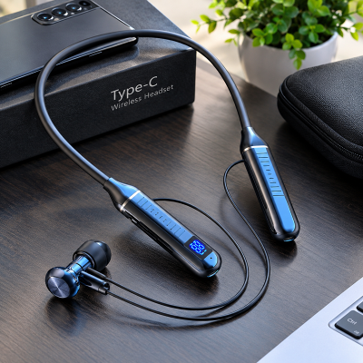 Picture of Hanging Neck Bluetooth Headset – Wireless Neckband Earphone