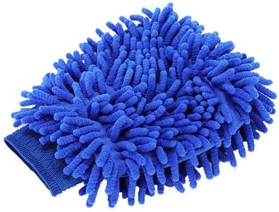 Picture of Microfiber Car Washing Gloves - Blue