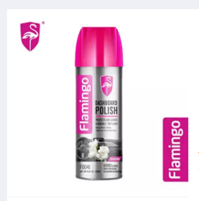 Picture of Flamingo Dashboard Polish Jasmine- 450ml, Car Motorbike Leather, Plastic, Rubber, Wood Spray Polish