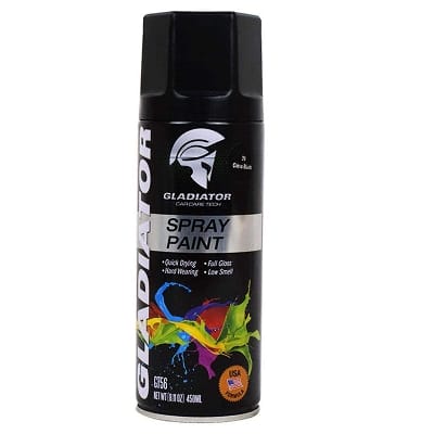 Picture of Spray Paint Matt Black 450ml Gladiator Spray Paint (04 Matt Black) Automatic hand spray paint, anti-rust Aerosol Spray Paint, metal furniture wood Spray Paint For car Motorcycle graffiti wall