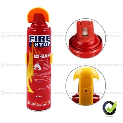 Picture of Fire Stop Spray - 500ml - Provides a portable and efficient line of defense against fires - Red