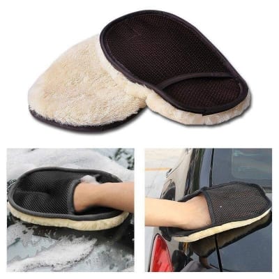 Picture of Car Cleaning Brush Cleaner Wool Soft Car Washing Gloves Cleaning Brush Motorcycle Washer Care Automotive Car Styling 17*23cm