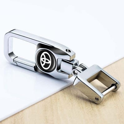Picture of Car Keychain For Toyota - Car Accessories - cycle sticker - Silver