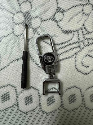 Picture of Car Keychain For Toyota - Car Accessories - cycle sticker - Silver