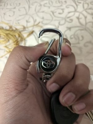 Picture of Car Keychain For Toyota - Car Accessories - cycle sticker - Silver