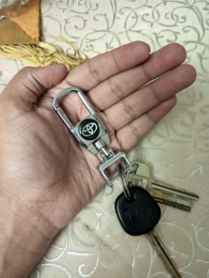 Picture of Car Keychain For Toyota - Car Accessories - cycle sticker - Silver