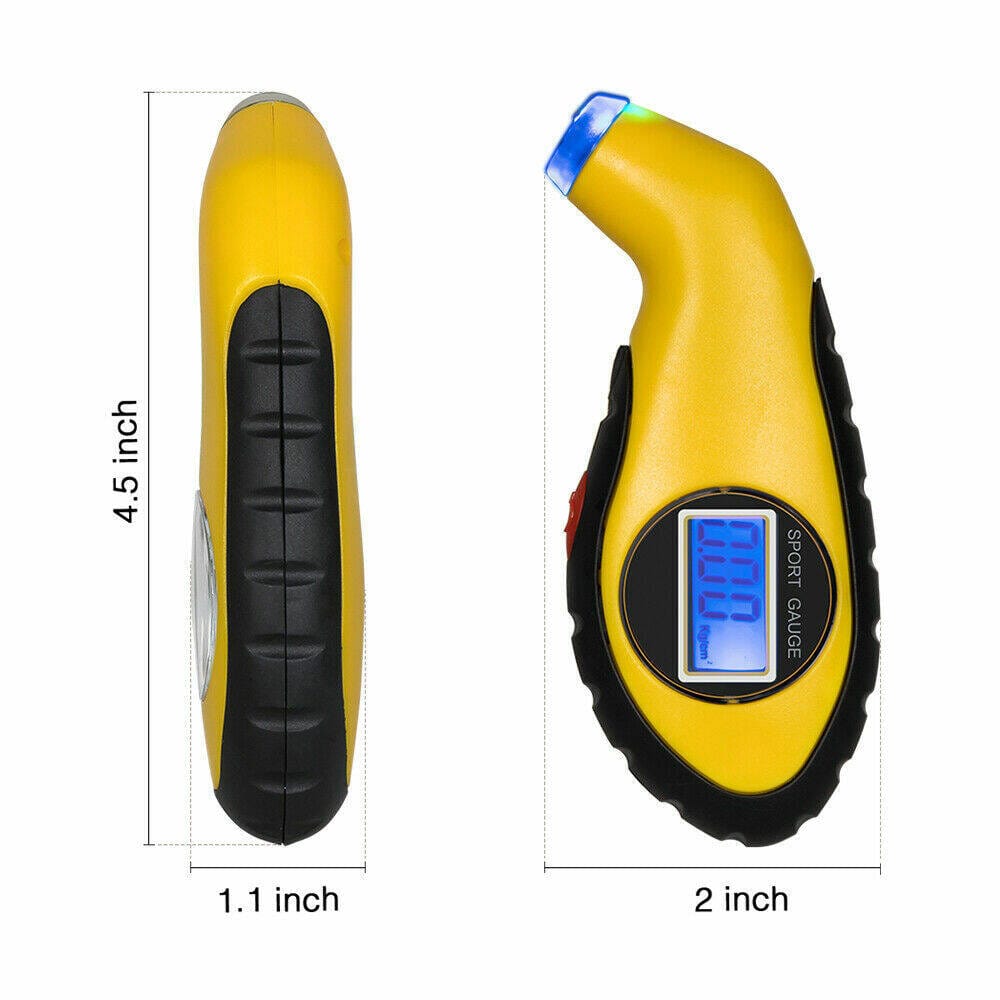 Picture of Digital LCD Tyre Air Pressure Gauge Meter - Car/Bike