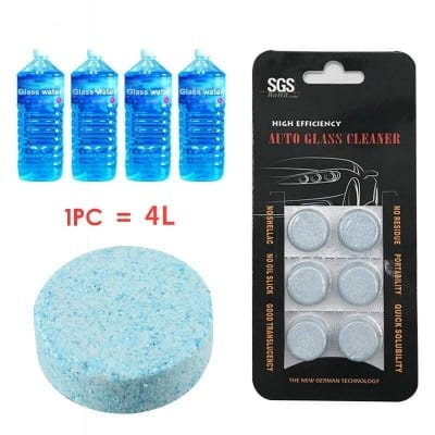 Picture of PREUP 6pcs/Pack Car Solid Wiper Fine Seminoma Wiper Car Auto Window Cleaning Car Windshield Glass Cleaner- Blue