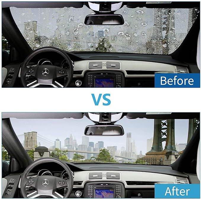 Picture of PREUP 6pcs/Pack Car Solid Wiper Fine Seminoma Wiper Car Auto Window Cleaning Car Windshield Glass Cleaner- Blue