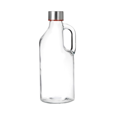 Picture of Refreshing 1000ml Plain Glass Drink Bottle, Handle Built-In, Food-Safe 304 SS Cap – Maintain Freshness, Portable, and Perfect for Any Setting.-Multicolor