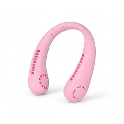 Picture of Portable Bladeless Neck Fan Pink Rechargeable Hands-Free Wearable Personal Fan with 360 Degree Airflow Quiet USB Powered Cooling Neckband Fan for Outdoor Sports Home Office Travel and Hot Summer Weather Essentials.-Multicolor