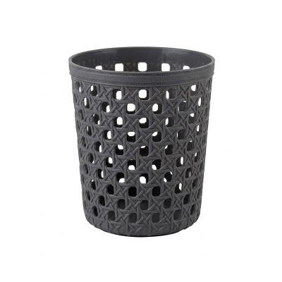 Picture of Small Round Slatted Wastebasket for Office or Home
Durable PP Plastic Mini Trash Can, 8.5 cm Base-Multicolor