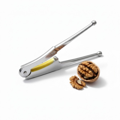 Picture of Heavy Duty Stainless Steel Multifunctional Nutcracker Tool, Manual Walnut Cracker and Chestnut Opener, Ergonomic Handheld Nut Sheller Pliers for Pecans, Hazelnuts, Almonds, and Macadamia, Essential Kitchen Gadget for Easy Nut Shelling and Peeling-Silver