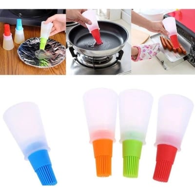 Picture of 1 pcs multicolor Brush Bottle Silicone Cooking Baking Basting BBQ Pancake Kitchen Tool-Multicolor