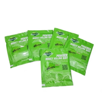 Picture of Greenleaf Insect Killer Powder 5-Pack – Strong Ant and Roach Bait – Odor-Free Pest Control – Egg-Killing Formula – Long-Lasting and Eco-Friendly Protection-green