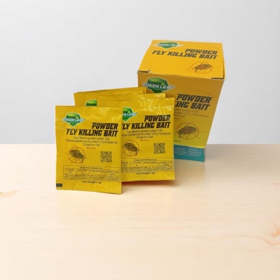 Picture of Greenleaf Fly Killer Powder – 5-Pack Insect Bait for Quick Indoor Fly Removal – Eco-Friendly and Odor-Free Formula for Safe Pest Control-yellow