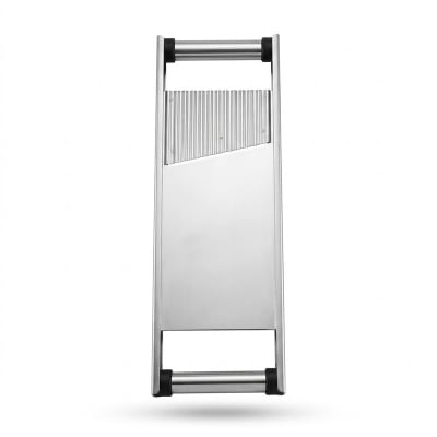 Picture of Stainless Steel 2 in1 Vegetable Slicer, Potato Chips Maker non magnetic stainless steel vegetables slicer-Silver