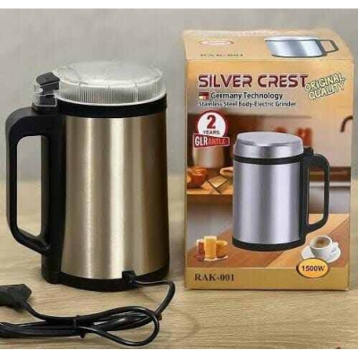 Picture of Silver Crest RAK-001 Electric Grinder | Powerful 1850W Stainless Steel Body Spice, Coffee Bean, Nut & Grain Grinder Machine | Germany Technology Home & Commercial Use Multipurpose Mill Blender-Silver