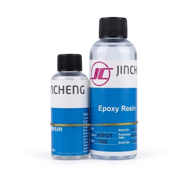 Picture of JINCHENG Crystal Clear Epoxy Resin 3:1 Ratio for DIY Art Jewelry Making Wood Coating Table Top Casting High Gloss Anti-Yellowing Low Odor Professional Grade Resin and Hardener Kit for Crafters.-Multicolor