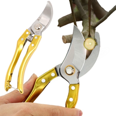 Picture of Pruning Shears - Steel Blade Pruner with Ergonomic Handles, Gardening Scissors, Bonsai Cutter, Professional Gardening Hand Tools-Multicolor