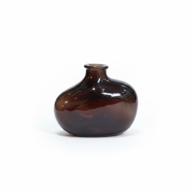 Picture of Authentic Hand-Blown Amber Glass Demijohn Bottle Vintage French Country Style Decorative Wine Vessel and Collectible Antique Glass Vase Perfect for Rustic Farmhouse Home Decor and Unique Interior Design Statement Piece for Enthusiasts.-Multicolor