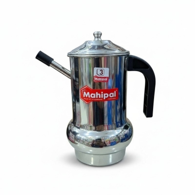 Picture of Mahipal Premium Stainless Steel Oil Dispenser | 1000ml Capacity | Durable & Drip-Free-Silver
